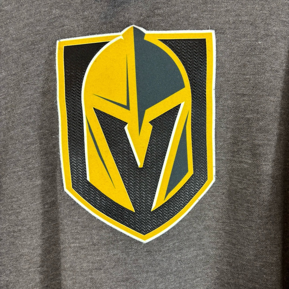 Men's Fanatics NHL Gray Vegas Golden Knights Hoodie Size Large - Picture 3 of 7